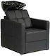 Salon Tech FR-68012 Chiuvetă Staționară cu Scaun Negru