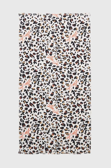 Liu Jo Animalier Cotton Leopard with Fringes 180x90cm