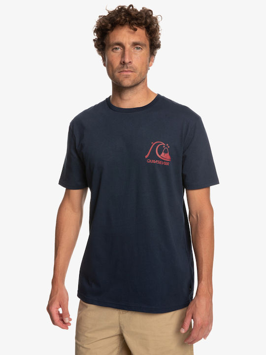 Quiksilver The Original T-shirt Bărbătesc cu Mânecă Scurtă Albastru marin
