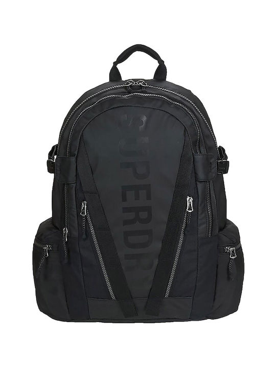 Superdry Ανδρικό Σακίδιο Πλάτης Αδιάβροχο Μαύρο