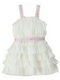 Children's Dress Sleeveless Tulle Ecru