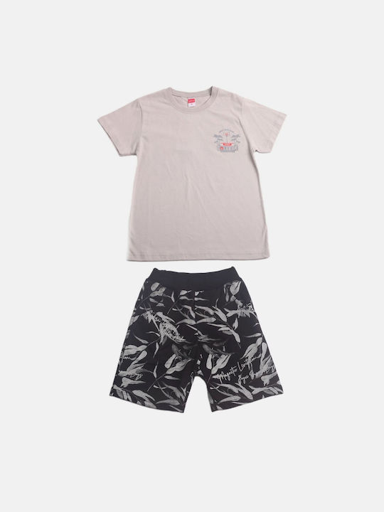 Joyce Kids Set with Shorts Summer 2pcs Beige