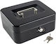 Cash Box with Lock Silver 3001-004