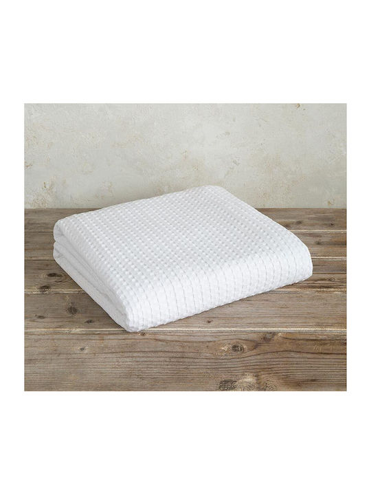 Nima Habit Pique Blanket Single 160x240cm White