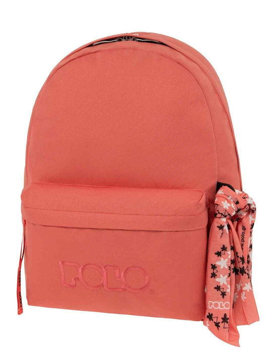 Polo Original Scarf School Bag Backpack Junior High-High School Coral 2023