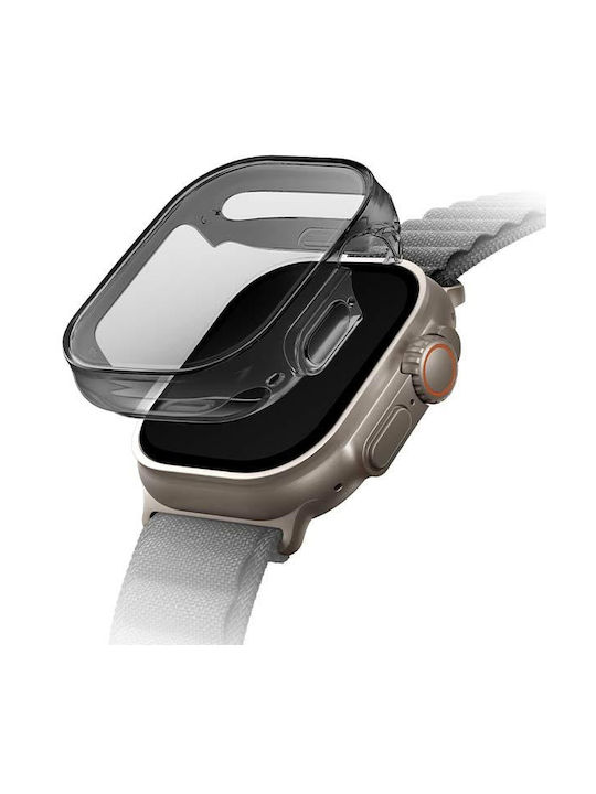 Uniq Garde Silicone Case with Glass Smoked Grey...