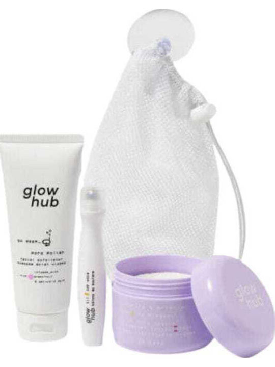 Glow Hub Dive Into Clean Skin Σετ Περιποίησης για Καθαρισμό Προσώπου 3τμχ