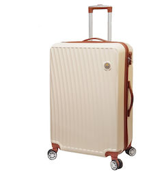 RCM 2062 Cabin Travel Suitcase Hard Beige with 4 Wheels