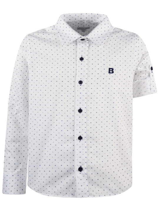 Energiers Kids Polka Dot Shirt White 42-223192-4