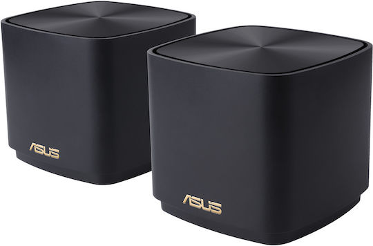Asus ZenWiFi XD4 Plus WiFi Mesh Network Access Point Wi‑Fi 6 Dual Band (2.4 & 5GHz) in Double Kit Black