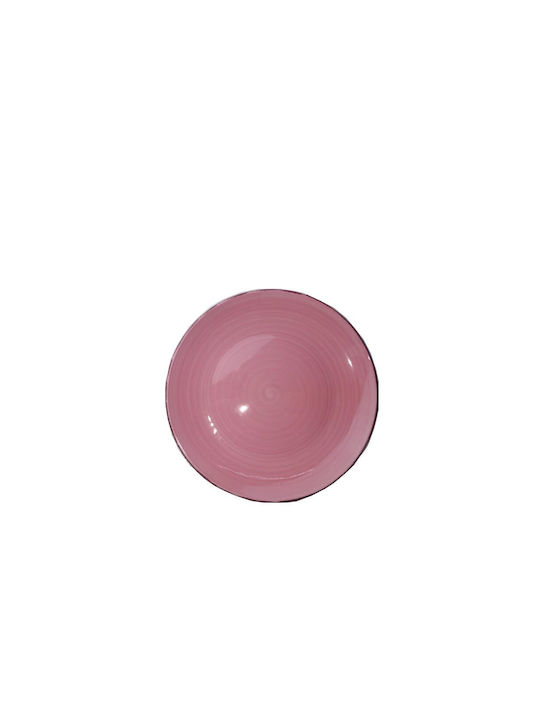 Servierteller Untiefe Keramik Rosa mit Durchmesser 26cm 1Stück