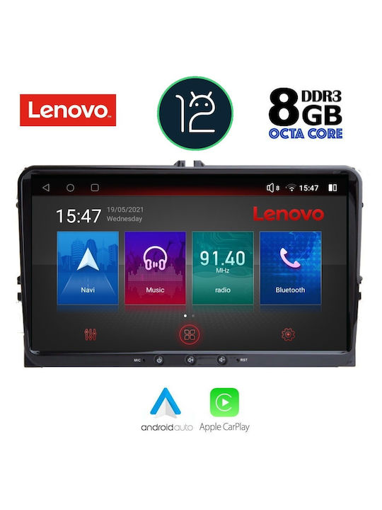 Lenovo Sistem Audio Auto pentru Seat Leu Skoda Yeti Volkswagen Jetta / Amarok / Gândac / Caddy / Artizan / Eos / Magazin online de golf / Passat / Polo / Scirocco / Tiguan 2004-2014 (Bluetooth/USB/AUX/WiFi/GPS/Partitură) cu Ecran Tactil 9"