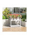 vidaXL Ζαρντινιέρα Ξύλινη Λευκή 82.5x82.5x81εκ.