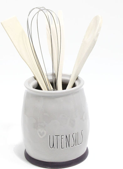 Marva Allgemeine Verwendung Keramik Grau Vase 11,3x12,8cm 1 Stück