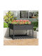 vidaXL Planter Box Wooden Gray 111.5x111.5x81cm.