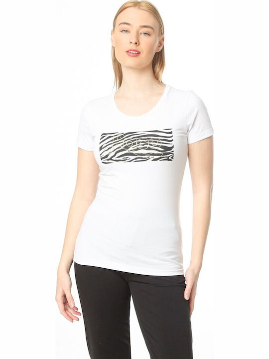 Paco & Co Γυναικείο T-shirt Animal Print Λευκό
