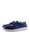 Leder Herren Mokassins in Blau Farbe