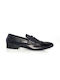 Pennyloafer Don Hering Blaues Leder Monochrom Abend, Business, Hochzeit