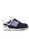 Kinder Sneakers mit Klettverschluss Marineblau