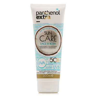 Medisei Panthenol Extra Sun Care Waterproof Sunscreen Lotion Face and Body SPF50 200ml