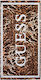 Guess Animal Strandtuch Baumwolle Iconic Leopard Big C 180x100cm.