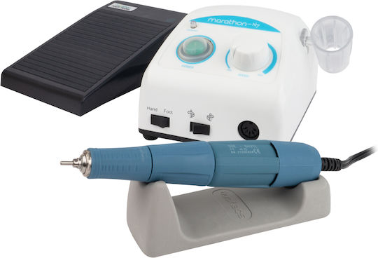 Saeyang Marathon N7 Nail Drill Power 100W White with Pedal with 45000 Rotations per Minute