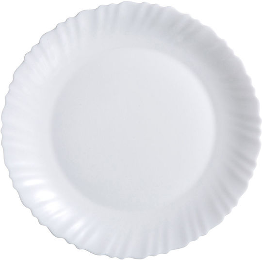 Luminarc Feston Farfurie joasă Sticlă Alb cu Diametru 30cm 6buc