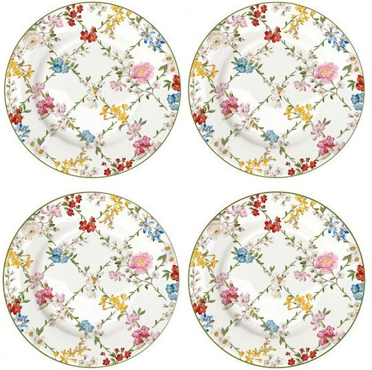 Marva Dreams Servierteller Wüste Porzellan Mehrfarbig mit Durchmesser 19cm 4Stück