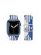 Hoco WA05 Jane Eyre Armband Stoff Blue / White (Apple Watch 38/40/41/42mm) 38343