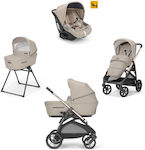 Inglesina Aptica Quattro Darwin Adjustable 3 in 1 Baby Stroller Suitable for Newborn Pashmina Beige 12.7kg