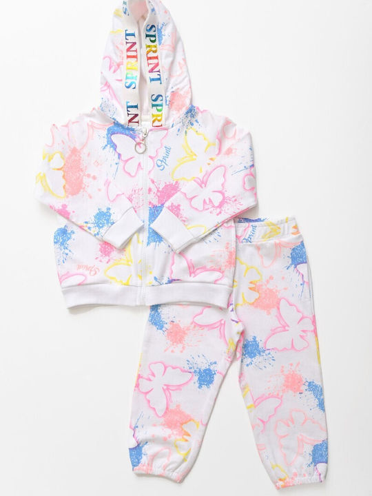 Kids Sweatpants Set White 2pcs
