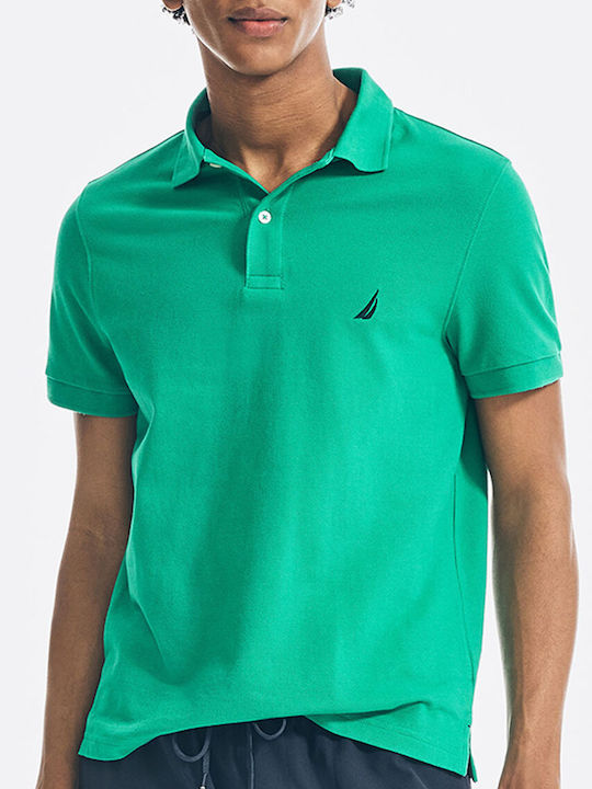 Nautica Ανδρικό T-shirt Polo Πράσινο
