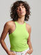 Superdry Women's Athletic Crop Top Sleeveless Green