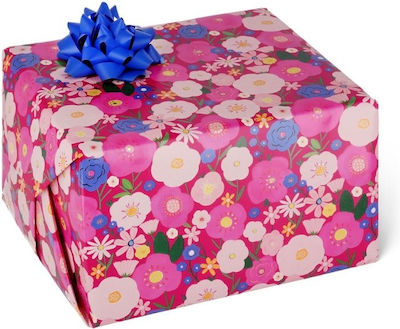 Legami Milano Flowers Wrapping Paper for Gift Fuchsia 200x70cm.