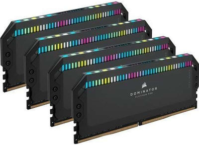 Corsair Dominator Platinum RGB 64GB DDR5 RAM mit 4 Modulen (4x16GB) und Geschwindigkeit 6600 für Schreibtisch