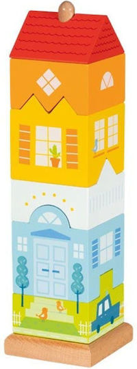 Goki Stacking Toy House made of Wood for 24++ Months