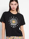 Funky Buddha FBL007-19804 Women's Athletic T-shirt Black