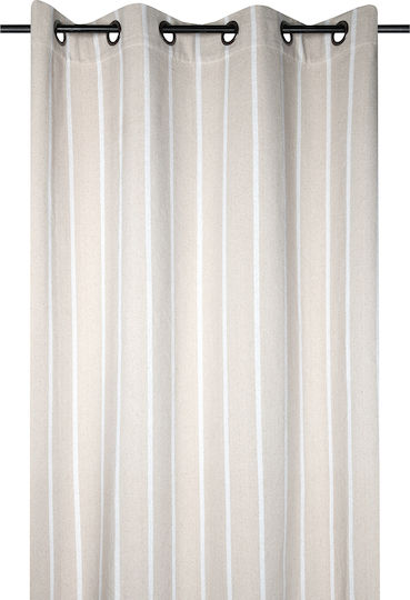Κουρτίνα με Τρουκς S-F St Trop Blanc 135x260εκ.