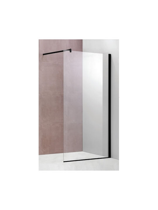 Crown Duschwand für Dusche 80x190cm Schwarz