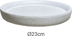 Marhome Plate Pot Plastic White 23x23cm 06-23224-2