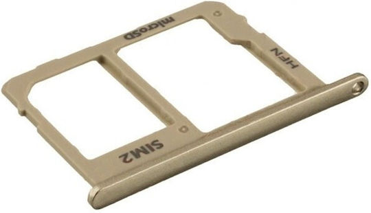 Sim Card Slot Gold Galaxy A6+ 2018