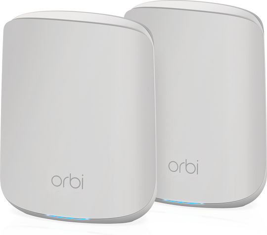 NetGear Orbi RBK762S WiFi-Mesh-Netzwerk Zugriffspunkt Wi-Fi 6 Tri Band (2.4 & 5 & 5GHz) in Doppelter Bausatz