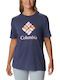 Columbia Women's T-shirt Navy Blue