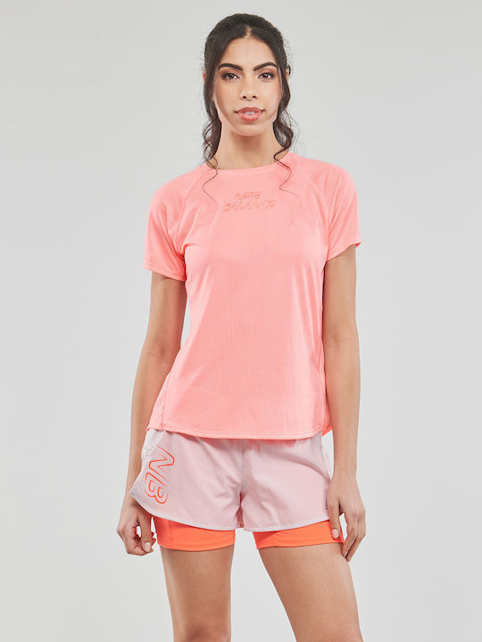 New Balance Damen Sport T-Shirt Schnell trockne...