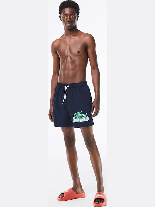 Herren Badebekleidung Shorts Marineblau mit Mustern