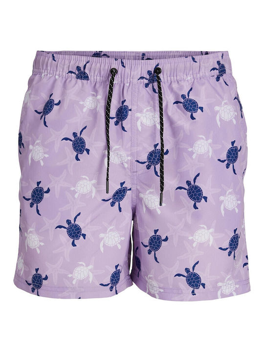 Jack & Jones Ανδρικό Μαγιό Σορτς Purple Rose με...