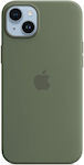 Apple Magsafe Umschlag Rückseite Silikon Olive (iPhone 14 Plus) MQUD3ZM/A