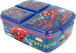 Stor Plastik Kinder Lebensmittelbehälter Spiderman Blau