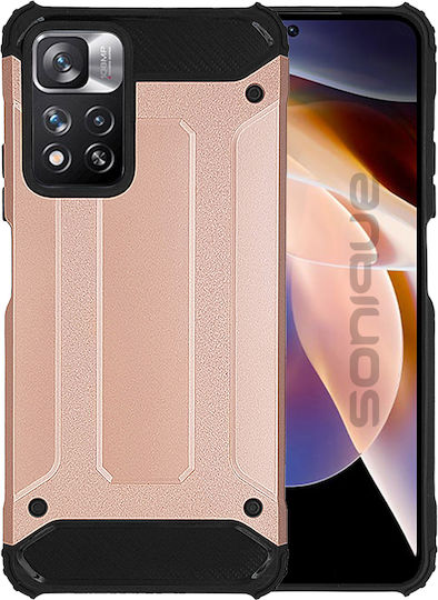 Sonique Heavy Armor Back Cover Σιλικόνης / Πλαστικό 2mm Ροζ Χρυσό (Redmi Note 11 Pro+ 5G)