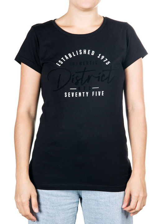 District75 Women's Athletic T-shirt Black